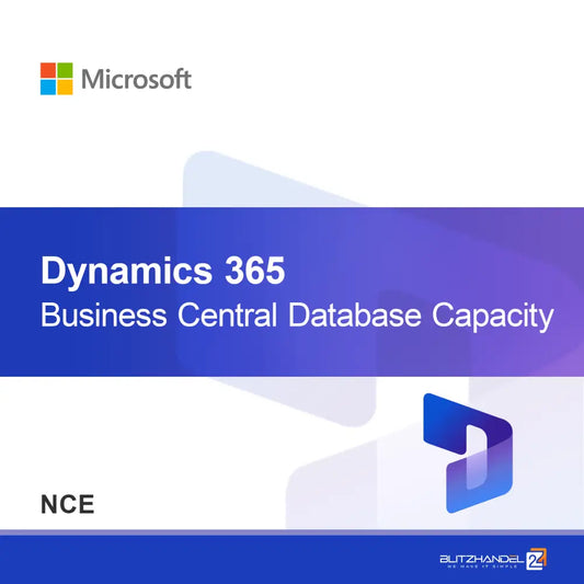 Kapaciteta baze podatkov Dynamics 365 Business Central (NCE)