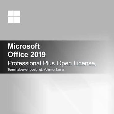 Microsoft Office 2019 Professional Plus Open License, geschikt voor Terminalserver, volumelicentie