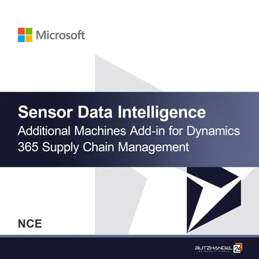 Add-in Macchine Aggiuntive per l'Intelligenza dei Dati Sensore in Dynamics 365 Supply Chain Management (NCE)